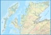Scotland Far North and Islands travel map showing NC500 driving routes, ferry lines, spot elevations, and tourist sites. - Image 3 of 0