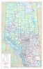 Alberta Provincial Fish & Wildlife Districts Wall Map 1:1,000,000. This map shows Fish and Wildlife districts, district offices and the Green Area in Alberta. Includes Primary and Secondary roads, Railroads, Lakes and Rivers, Cities, Towns, Villages, Firs - Image 1 of 0