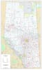 Alberta Municipal Districts & Counties Wall Map 1:1,000,000. The Municipal Districts version also shows all of the County and Municipal District boundaries. The maps shows primary and secondary highways, rivers, lakes, and other waterways, cities, towns, - Image 1 of 0