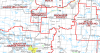 Alberta Municipal Districts and Counties wall map showing DLS township grid, MD boundaries, and highways at 1:1,000,000 scale. - Image 4 of 0