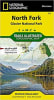 Glacier National Park North Fork Trail Map. Features found on this map include the Apgar Mountains, Bowman Lake, Flathead National Forest, Glacier, Kintla Lake, Lake McDonald, Lewis Range, Livingston Range, Mount Carter and Mount Cleveland, Pacific Northw - Image 1 of 0