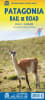 The definitive Patagonia Road & Rail Map for Argentina & Chile. Features Ushuaia City Inset and Falkland Islands. Includes detailed roads, ferry routes, border crossings, campgrounds, and glaciers. Your essential guide to the ends of the Earth. - Image 1 of 0