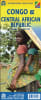 Central Africa Travel Map: Congo (DRC & Republic of Congo) & Central African Republic (CAR) | Road Map 1:2,000,000 Scale - Image 1 of 0