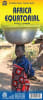 Africa Equatorial travel map. Covers the portion just south of Nigeria and Cameroon down to Zambia. Includes Congo, Angola, Zambia, and the Central African Republic. This regional Africa map focuses on road conditions, distances, urban areas, facilities, - Image 1 of 0