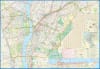 Waterproof Egypt and Cairo travel map featuring the Nile River route, Cairo rapid transit stations, and the Giza Pyramid complex inset. - Image 3 of 0