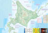 Explore Northern Japan & Hokkaido with our detailed travel map. Features top sites like Sapporo, Furano's lavender fields, and the Daisetsuzan National Park. Includes an index and color relief shading. - Image 2 of 0
