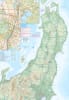 Explore Northern Japan & Hokkaido with our detailed travel map. Features top sites like Sapporo, Furano's lavender fields, and the Daisetsuzan National Park. Includes an index and color relief shading. - Image 3 of 0