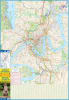Brisbane & Queensland Australia travel map. This title covers the State of Queensland on the reverse. The city coverage is from Albion Park in the north to the university in the south. The bus ways and river ferry routes are shown, as are the to be expect - Image 2 of 0