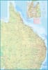 Brisbane & Queensland Australia travel map. This title covers the State of Queensland on the reverse. The city coverage is from Albion Park in the north to the university in the south. The bus ways and river ferry routes are shown, as are the to be expect - Image 3 of 0
