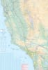 Los Angeles & SOCAL Coast Travel map. This is a double-sided map with Los Angeles portrayed on one side and Southern California on the other. The LA side shows most of the actual city, with an inset for Santa Monica, an inset of the Greater Los Angeles ur - Image 3 of 0