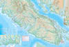 Topographic travel map of Victoria and Southern Vancouver Island showing contour lines, hiking trails, and beaches. - Image 3 of 0