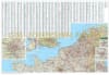 Detailed GM Johnson road map of France and Benelux (Belgium, Netherlands, Luxembourg) showing highway networks, distances, and points of interest. - Image 3 of 0