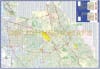 Detailed street map of San Jose, California, and surrounding Silicon Valley cities including Cupertino, Sunnyvale, and Santa Clara. - Image 2 of 0