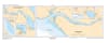 Official nautical chart 6100 featuring four detailed maps of Lac Saint-Jean, Quebec, including depth soundings and harbour plans for Roberval and Alma. - Image 3 of 0
