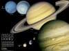 National Geographic Solar System Wall Map side 1 formation of planets, High-resolution planet poster side 2 - Image 1 of 0