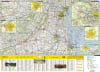 National Geographic Virginia State Guide Map showing the detailed highway road map side with city insets and the tourist guide flip side. - Image 3 of 0