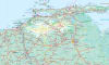 Venezuela Travel & Road Map featuring Angel Falls, Mount Roraima trekking routes, MÃ©rida Andes elevation, and Los Roques inset. - Image 2 of 0