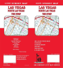 Folded street map of Las Vegas and The Strip featuring Henderson, North Las Vegas, and major tourist attractions. - Image 1 of 0
