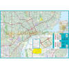 Detroit Michigan city street map showing Dearborn, Livonia, Grosse Pointe, and Downtown Detroit landmarks. - Image 2 of 0