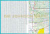 Detroit Michigan city street map showing Dearborn, Livonia, Grosse Pointe, and Downtown Detroit landmarks. - Image 3 of 0