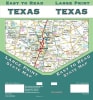 Easy-to-read large print road map of Texas, showcasing interstate highways, state parks, and county boundaries on durable water-resistant paper. - Image 1 of 0