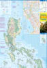Double-sided waterproof road map of the Philippines showing Luzon and Mindanao with city insets of Manila and Cebu. - Image 2 of 0