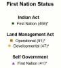 The definitive wall map of First Nation Reserves in Canada. Details every reserve, name, number, and legal status (Indian Act, Self-Government, Land Management). - Image 2 of 0