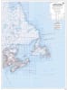 Atlantic Provinces Base Map at 1:2,000,000 scale featuring NTS grid, highways, waterways, and coverage of NFLD, NS, NB, PEI, and Quebec. - Image 1 of 0
