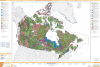 Large format Surficial Geology of Canada map showing glacial extents, ice flow directions, and surface sediment types. - Image 1 of 0