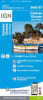 IGN TOP 25 map 3643 ET of Cannes and Grasse featuring detailed hiking trails, the French Riviera coastline, and Mediterranean contour lines. - Image 1 of 0