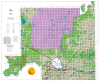 Landowner map for the North Half of Cypress County, Alberta, showing quarter-section names, color-coded land types, and CFB Suffield boundaries. - Image 1 of 0