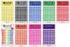 Stickers - Medium Numbered Dots- pack of 480. Small 1/4" dot stickers in a variety of colours. There are 600 dots per package. They are self adhesive, peel off markers that are great for maps, reports and special projects. - Image 1 of 0