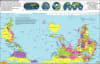 The definitive Hobo-Dyer Equal Area Map shows true land sizes. Two-sided design features North-Up (Africa-centered) and South-Up (Australia-centered) to challenge global bias. - Image 2 of 0