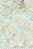 1:50,000 scale topographic hiking and trail map covering the wilderness corridor from Lake Louise North to Ya Ha Tinda, Alberta. - Image 3 of 0