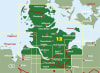 Hamburg Schlewig Holstein - Germany Travel & Road Map. Freytag & Berndt road maps are available for many countries and regions worldwide. In addition to the clear design, and shaded relief these road maps have a lot of additional information such as roads - Image 2 of 0