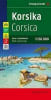 The essential F&B 1:150k map for Corsica road trips. Features relief shading, scenic routes, the GR20 trail, and insets for Ajaccio, Bastia, Calvi, and Bonifacio. - Image 1 of 0