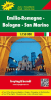Emilia-Romagna, Bologna & San Marino Travel & Road Map. The region of northern Italy is known for its elegant medieval cities, sun-soaked Adriatic beaches, and some of the best cuisine in Italy such as Bologna with its pasta and meat sauces, Parma has its - Image 1 of 0