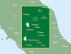 Detailed F&B road map of Umbria (1:150k). Navigate Perugia, Assisi (St. Francis Basilica), Orvieto, and Lake Trasimeno. Essential for driving Italys Green Heart. - Image 2 of 0
