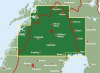 Lappland & Kiruna Sweden Travel & Road Map. This map of Lappland Sweden includes the area around the cities of Kiruna, Lulea, Narvik and Lappland. It shows distances in kilometres, and camping sites. Freytag & Berndt road maps are available for many count - Image 2 of 0