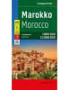 Morocco Travel & Road Map. Folded, fully indexed map of Morocco, showing major roads, cities, and political boundaries at scales of 1:900,000 (for Morocco) and 1:2,250,000 (for Western Sahara). This map also details the locations of beaches, camp sites, c - Image 1 of 0
