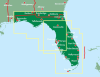 Florida USA Travel & Road Map. Tourist information also includes airports, railroads, ferries, and points of interest. This map is two sided with North on one side and South on the other. Distances in miles, city maps of Orlando, Jacksonville and Miami Be - Image 3 of 0