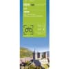 IGN Top 100 (D09) AriÃ¨ge road map featuring Foix, Pamiers, the Pyrenees mountains, and Cathar hiking trails. - Image 1 of 0