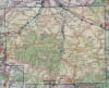 IGN Top 100 (D09) AriÃ¨ge road map featuring Foix, Pamiers, the Pyrenees mountains, and Cathar hiking trails. - Image 3 of 0