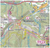 IGN Top 100 (D09) AriÃ¨ge road map featuring Foix, Pamiers, the Pyrenees mountains, and Cathar hiking trails. - Image 5 of 0