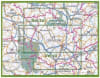 IGN Top 100 (D21) CÃ´te dâ€™Or travel map featuring Dijon, Beaune, Parc National de ForÃªts, and Burgundy vineyard cycling routes. - Image 2 of 0