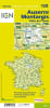 Auxerre Montargis France Travel Map. The brand new revision of the IGN Top 100 maps - originally designed for cyclists they should appeal to anyone who wants to explore their holiday area of France in detail by walking, cycling or by car. IGN say the new - Image 2 of 0