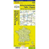 Brive-la-Gaillarde Figeac France - Detailed Road Map. The brand new revision of the IGN Top 100 maps - originally designed for cyclists they should appeal to anyone who wants to explore their holiday area of France in detail by walking, cycling or by car. - Image 2 of 0