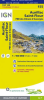 Aurillac Saint-Flour France - Detailed Road Map. The brand new revision of the IGN Top 100 maps - originally designed for cyclists they should appeal to anyone who wants to explore their holiday area of France in detail by walking, cycling or by car. IGN - Image 1 of 0