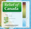 Canada Wall Map with Shaded Relief - Large. Explore Canada's topography with the official NRCan Relief Map. Features detailed shaded relief, bathymetric tints, and the 1999 Nunavut boundaries in a unique perspective projection. - Image 4 of 0
