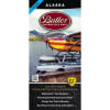 Butler Maps Alaska G1 Motorcycle Map showing highlighted gold/red/orange riding routes, waterproof synthetic paper, and dual-sport road segments. - Image 1 of 0